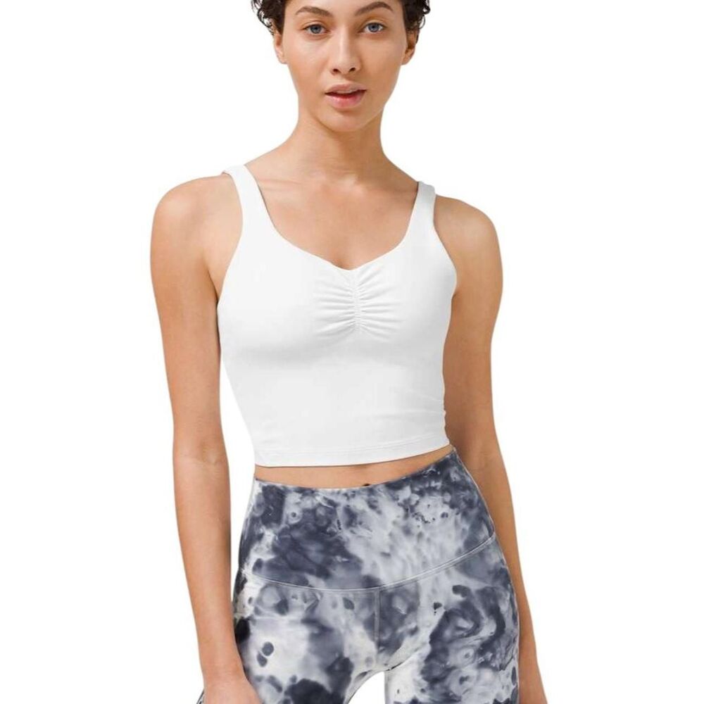 Lululemon Align Tank *Gathered-Front in White
